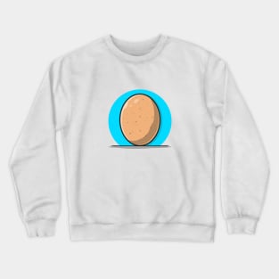 Egg Cartoon Vector Icon Illustration Crewneck Sweatshirt